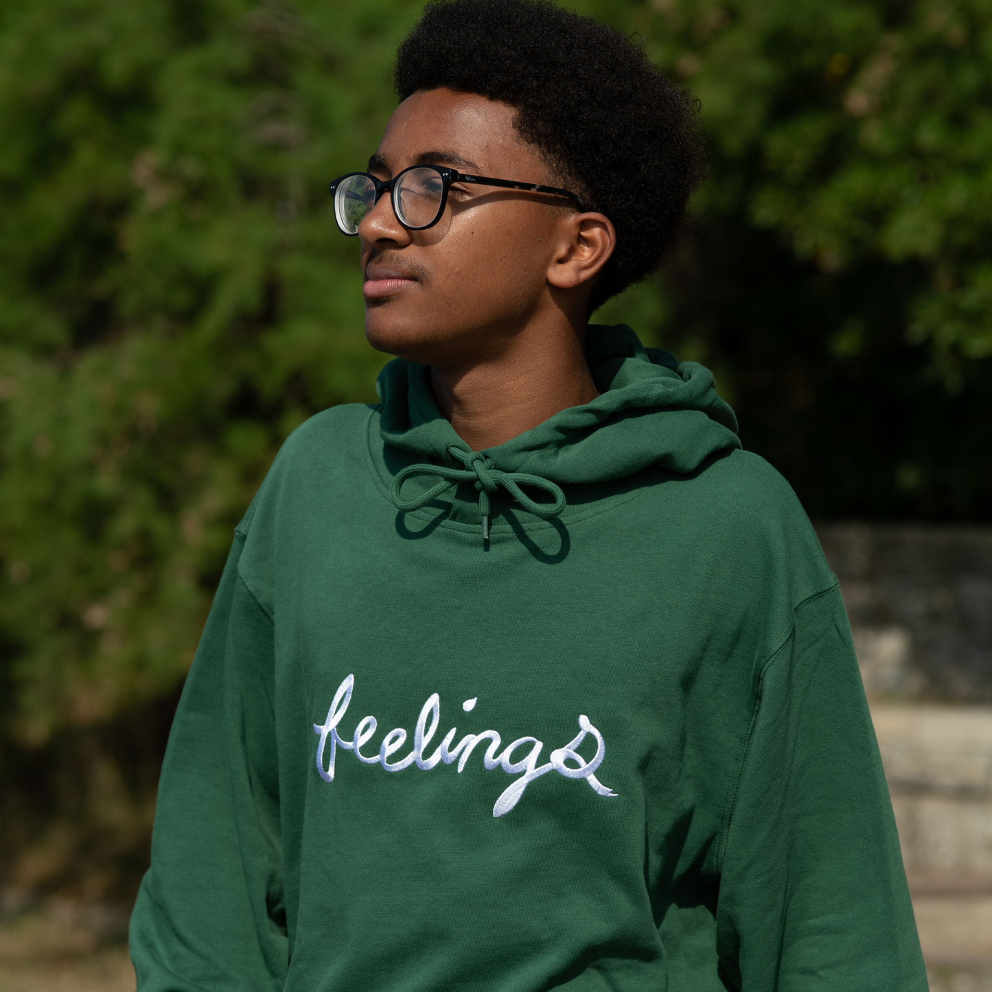 Sudadera con capucha logo Feelings