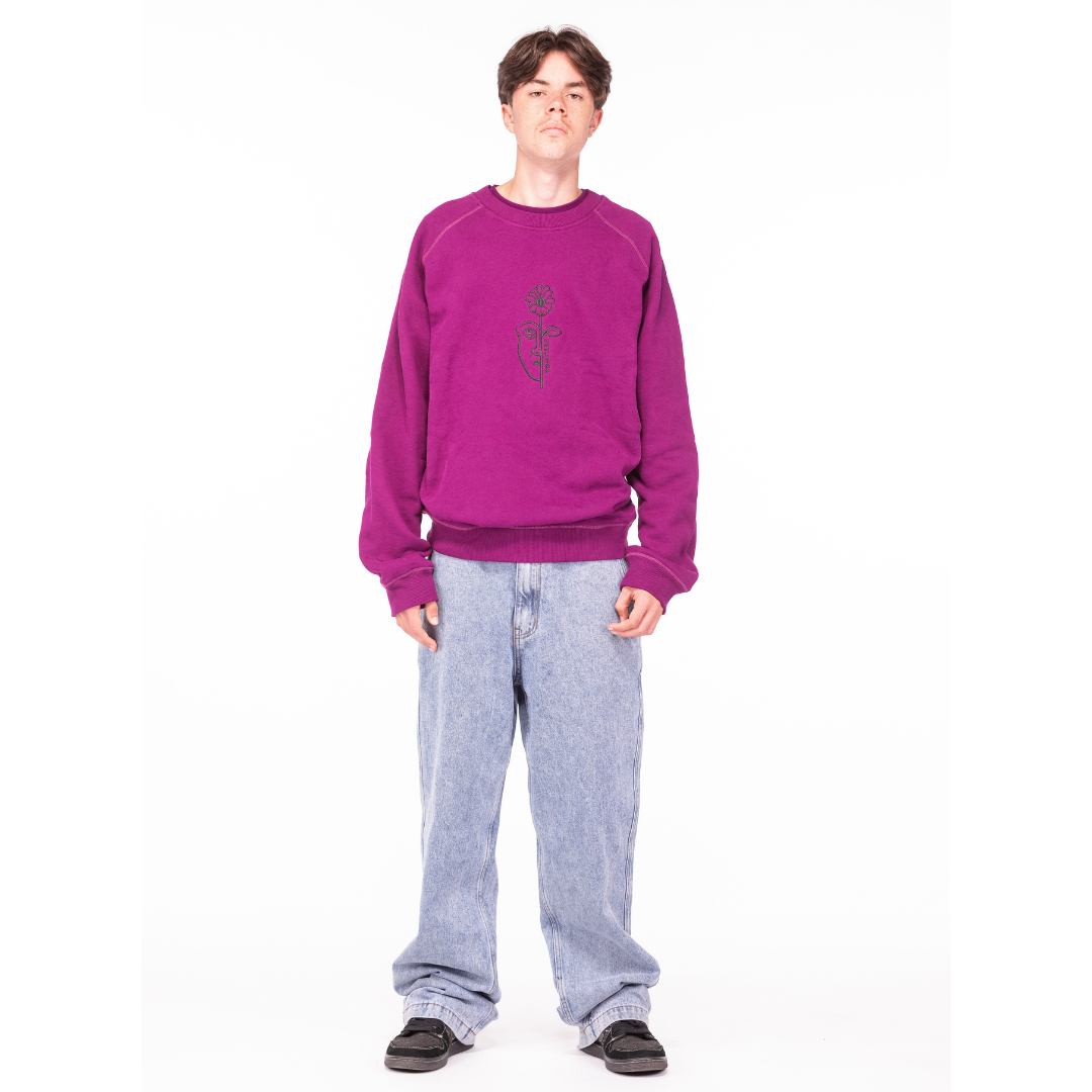 Brea Heavy Crewneck Purple