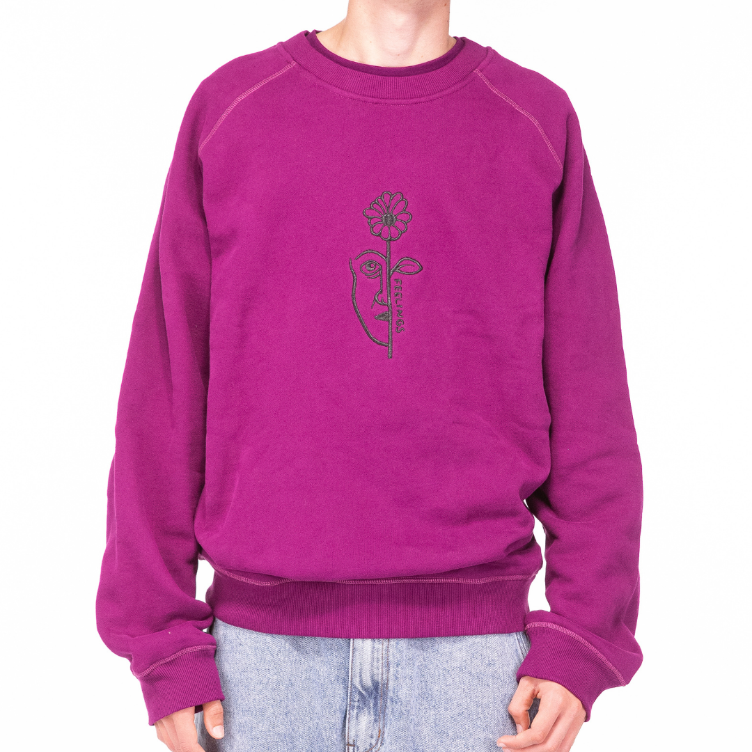 Brea Heavy Crewneck Purple