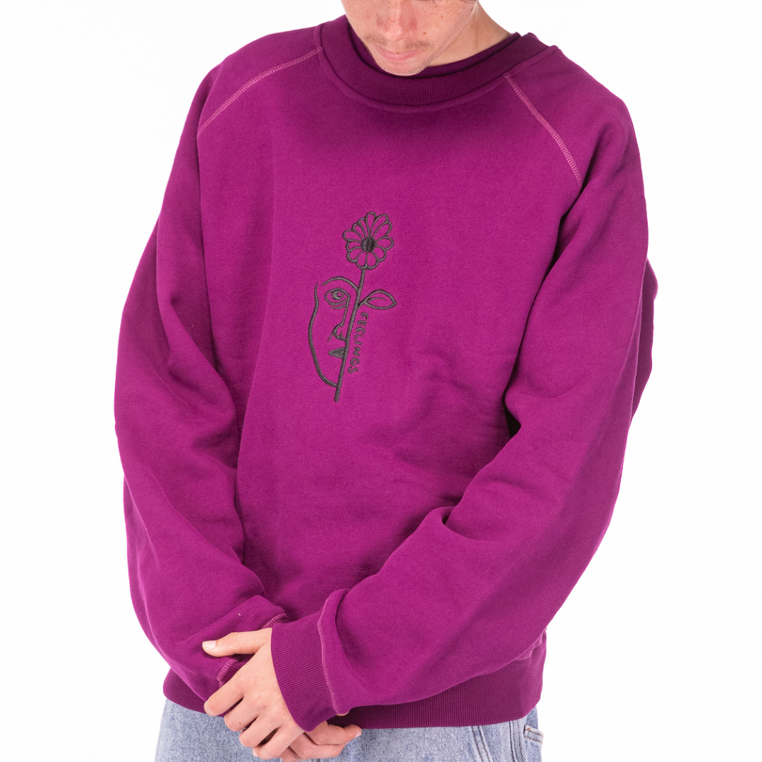 Brea Heavy Crewneck Purple