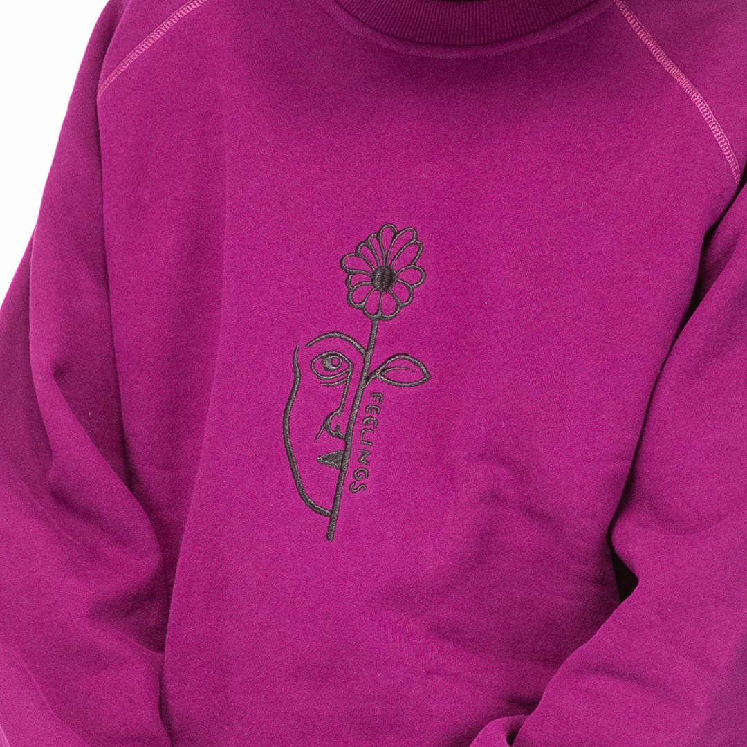 Brea Heavy Crewneck Purple