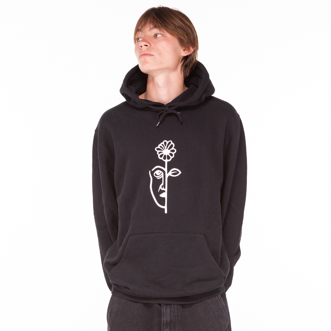 Split Hoodie Black