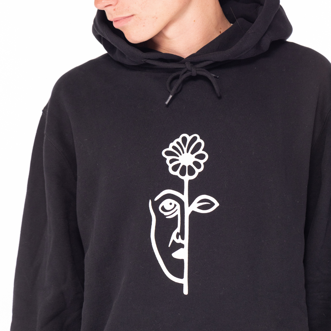 Split Hoodie Black