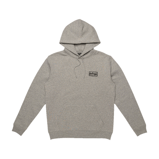 Flower Hoodie Grey Heather