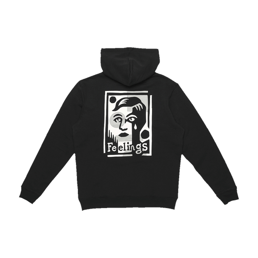 Layered Hoodie Black