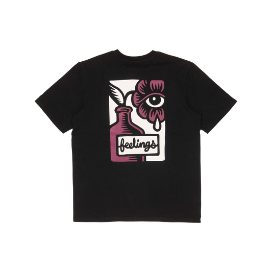 Flower Tee Shirt Black