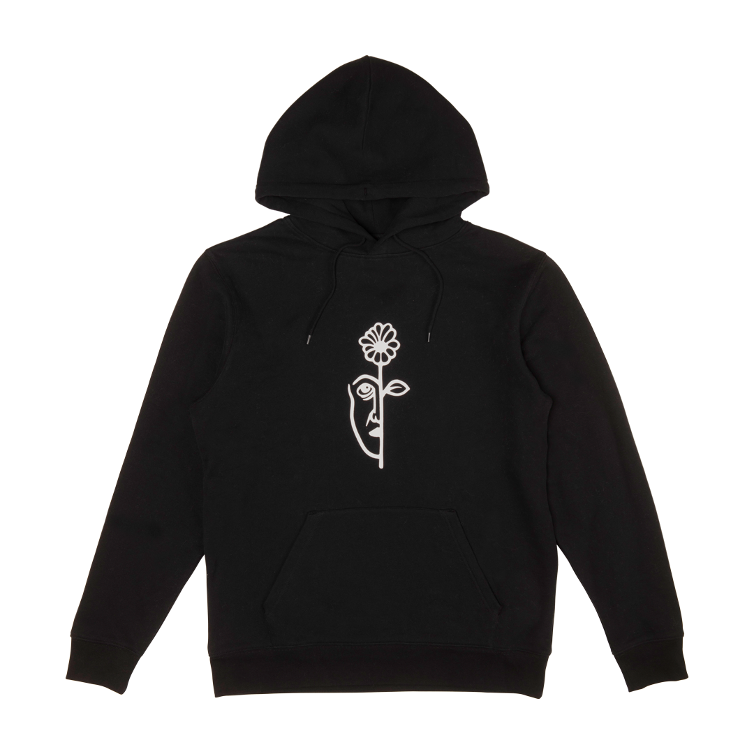 Split Hoodie Black