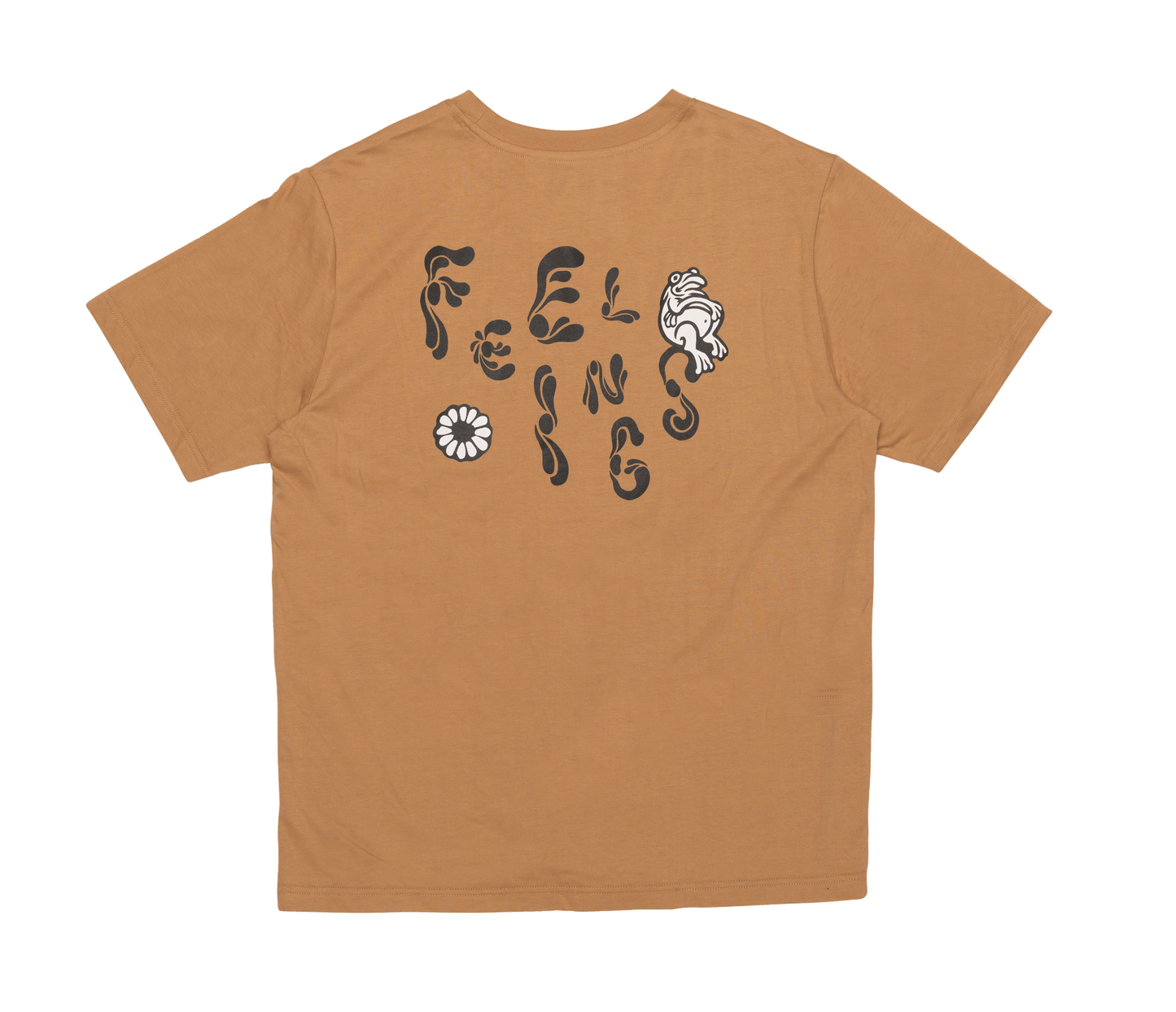 Frog Short Sleeves Tee Shirt Iced Coffee