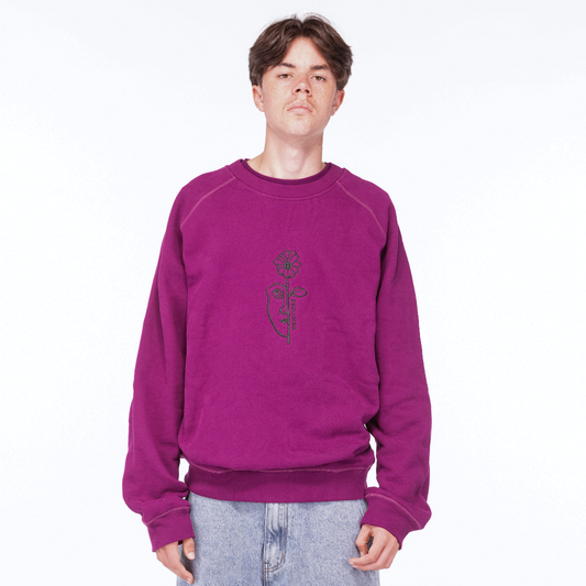 Brea Heavy Crewneck Purple