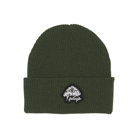 Clouds Patch Beanie Black Forest