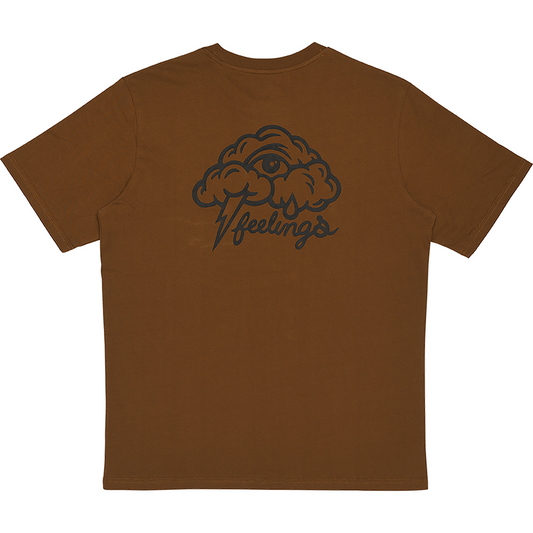 Camiseta Clouds Marrón Toffee