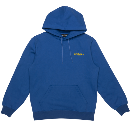 Flores Hoodie Electric Blue