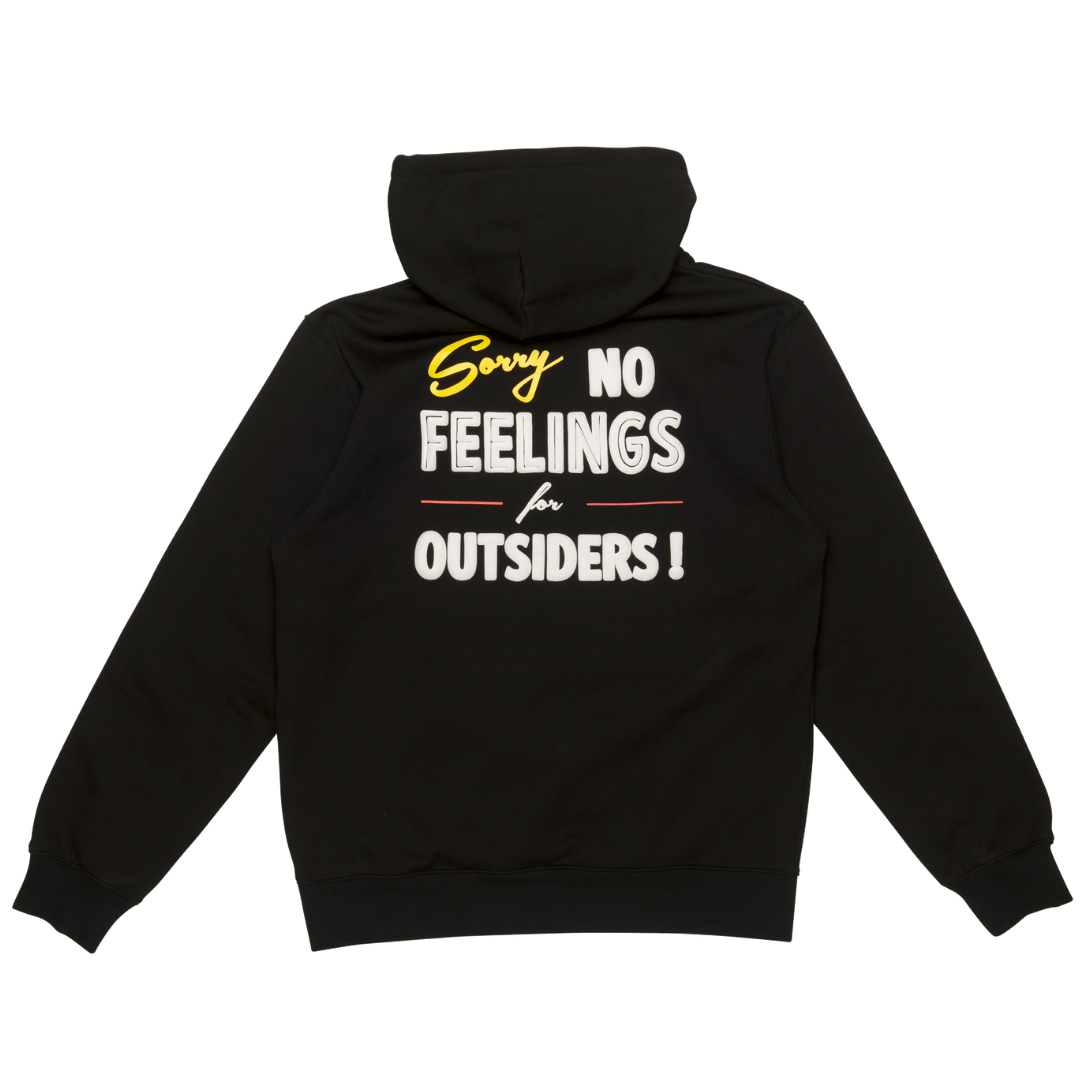 No Feelings Hoodie Black