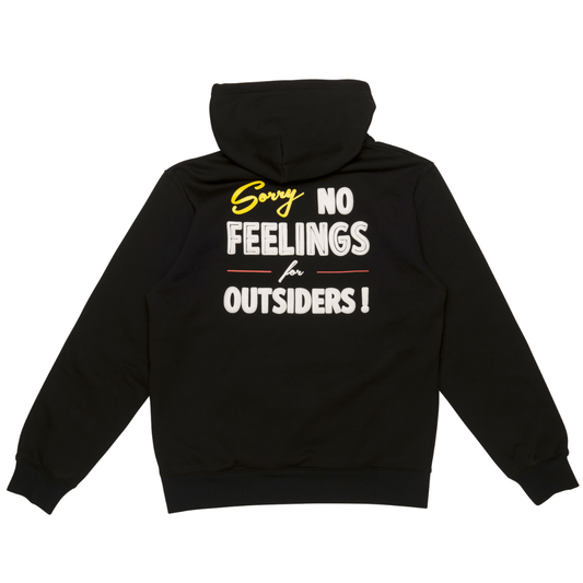 No Feelings Hoodie Black