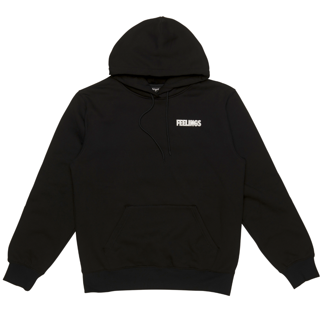 No Feelings Hoodie Black