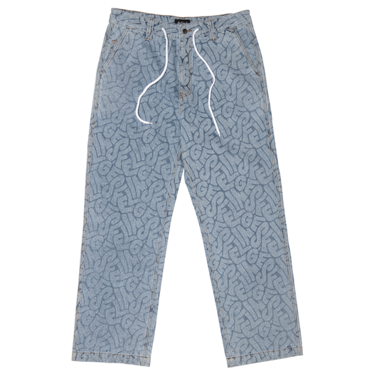 Maker Pants Blue AOP Denim