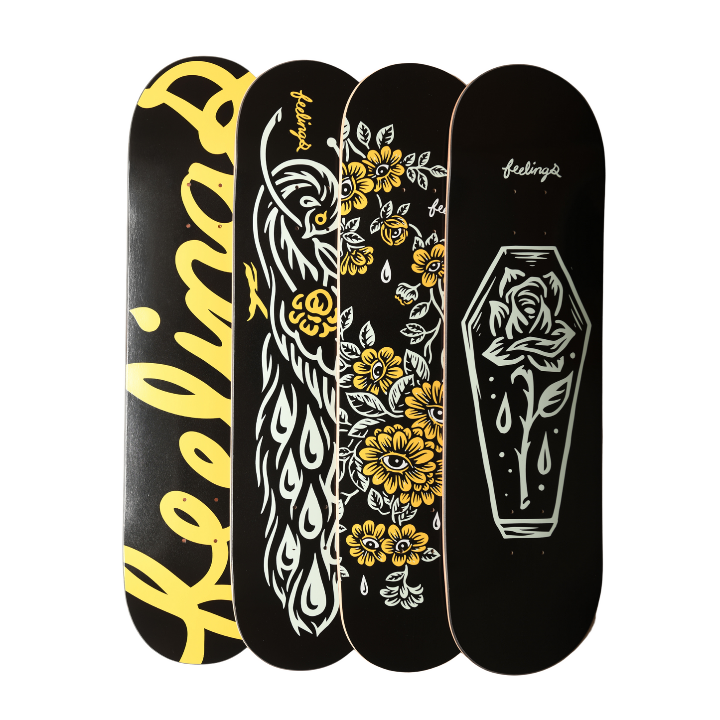 Floral Skateboard Deck size 8,25