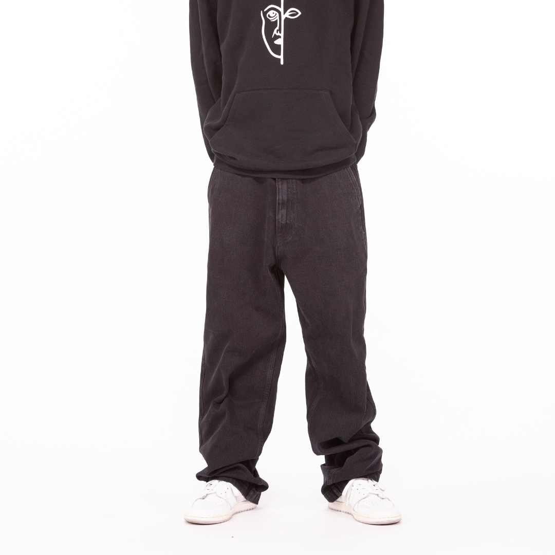 Pantalón Maker Denim Negro con lavado