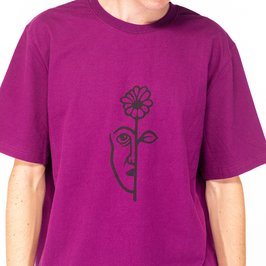 Split Tee Shirt Purple
