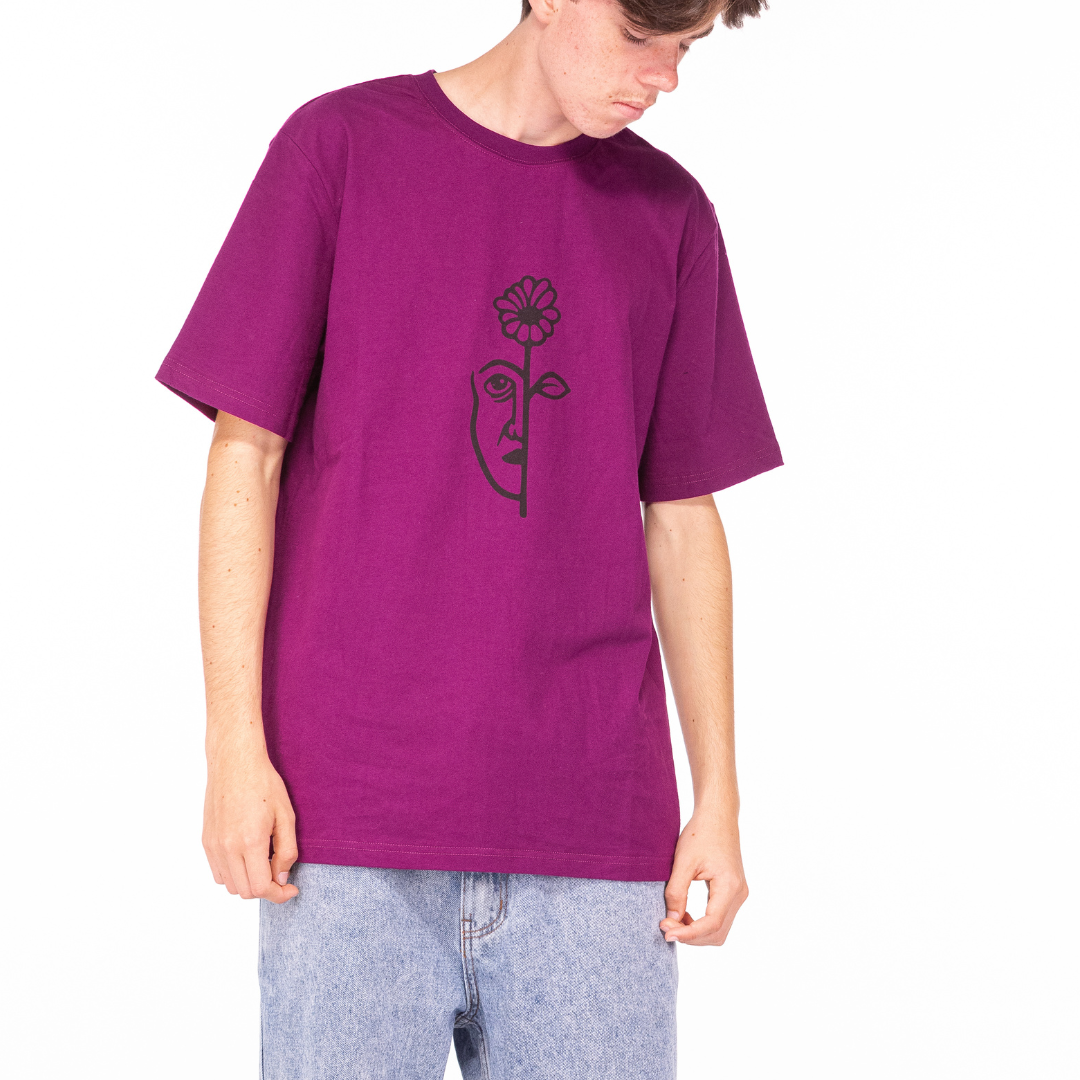 Split Tee Shirt Purple