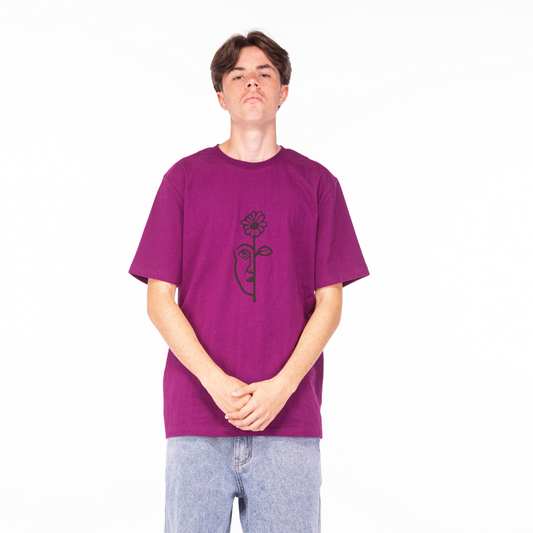 Split Tee Shirt Purple