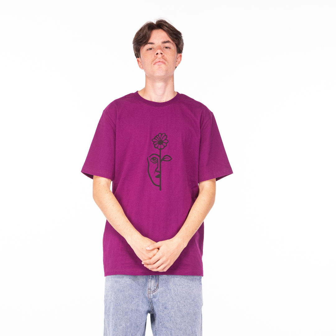 Split Tee Shirt Purple