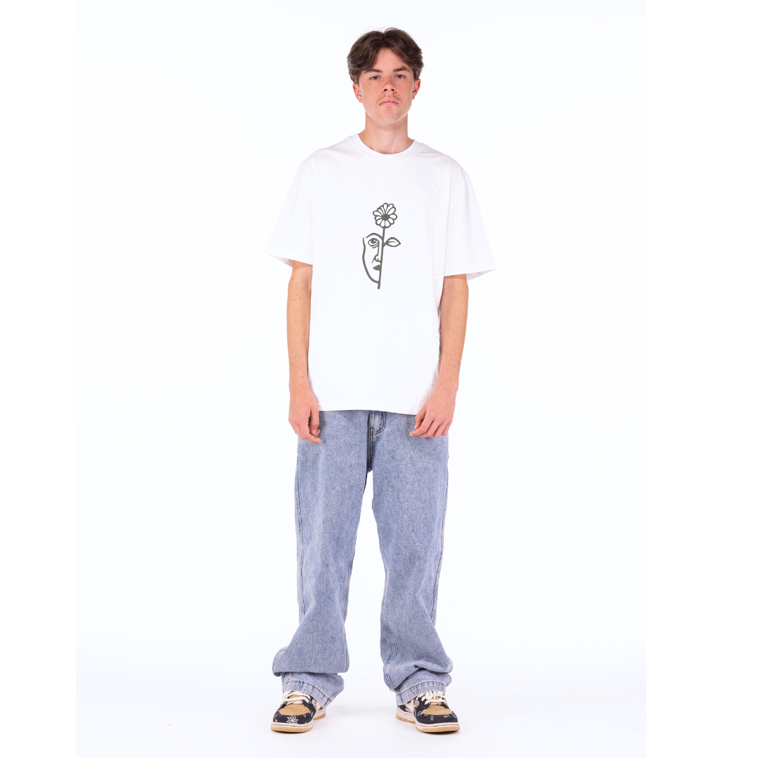 Split Tee Shirt White