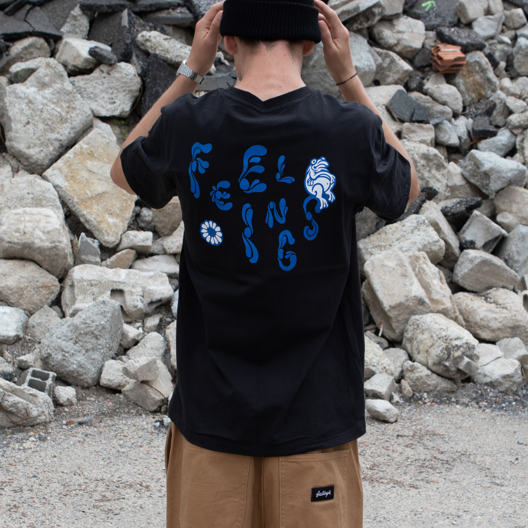 Frog Short Sleeves Tee Shirt Black