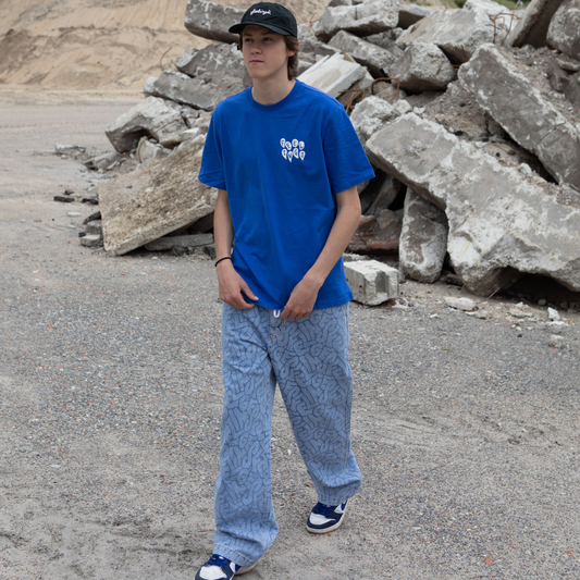 Maker Pants Blue AOP Denim