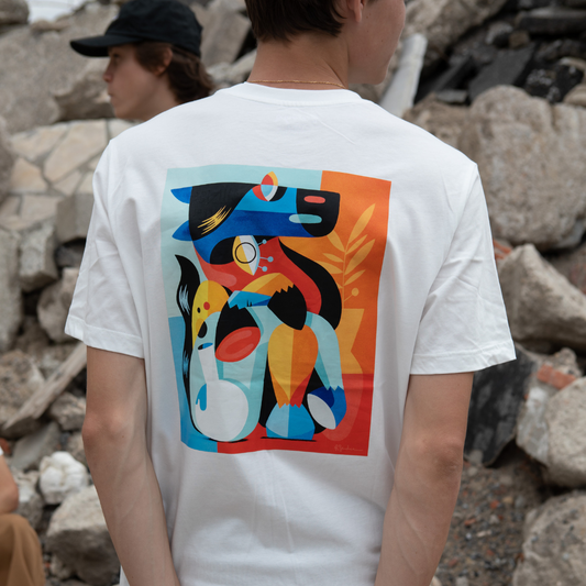 Caballo Short Sleeves Tee Shirt White