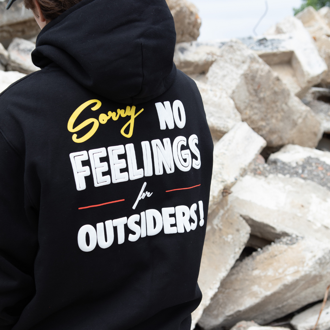 No Feelings Hoodie Black