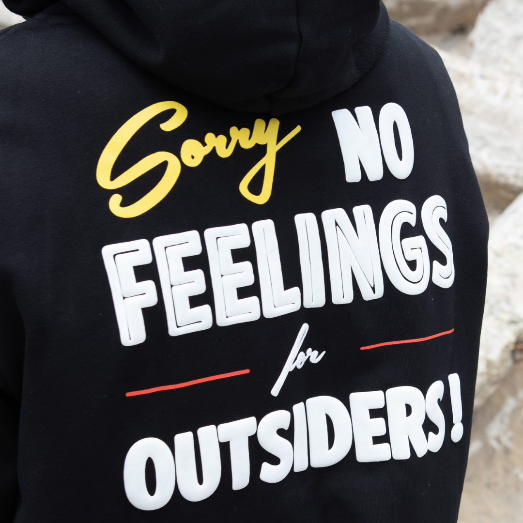 No Feelings Hoodie Black