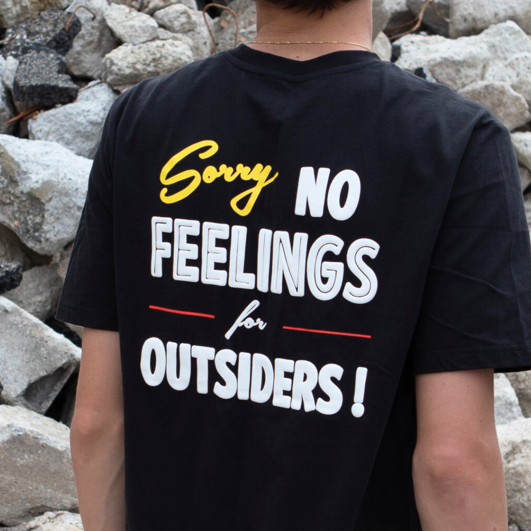 No Feelings Short Sleeves Tee Shirt Black