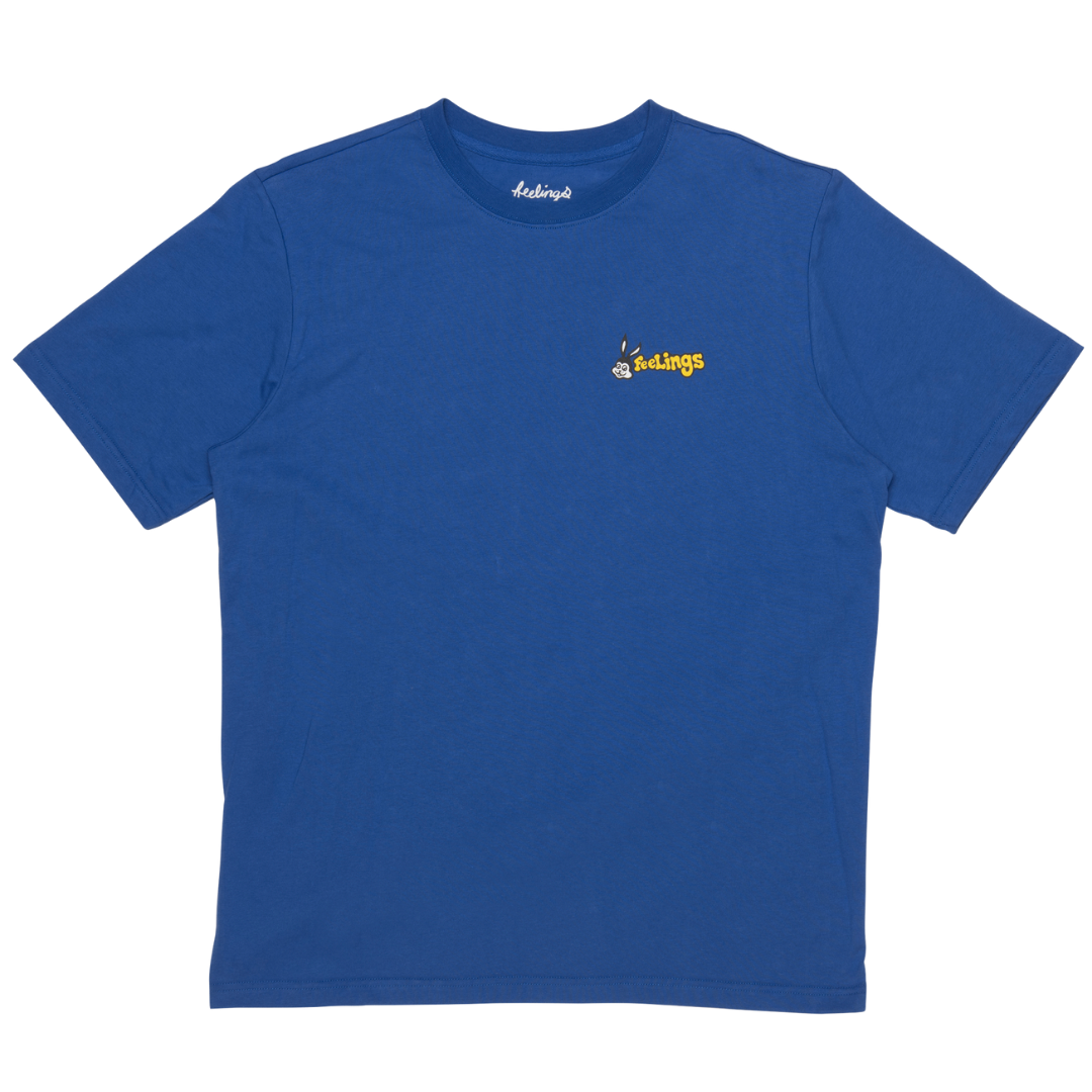 Rabbit Short Sleeves Tee Shirt Electric Blue