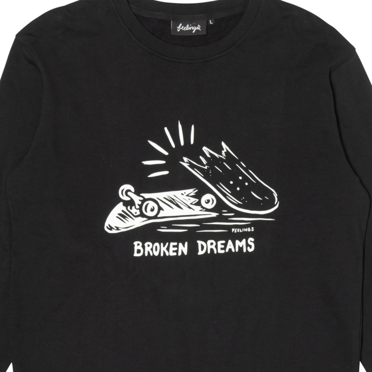 Sweat-shirt à col rond Broken Dreams